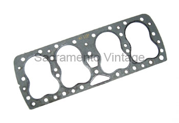 [05354-3X2] HEAD GASKETS- BLACK 24 STUD 90 hp GENUINE FORD style B ports 1938-48  (SET OF 2)