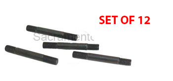 [00210-12-CM] HEAD STUDS-  (12) short GRADE 8 CHROME MOLY 1928-31 3-1/2" LONG