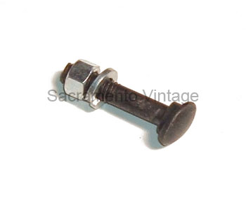 [06096] HEADLAMP BAR TO FENDER BOLT- plain w/ angled head 1932 CAR /  1932-34 
