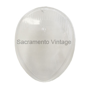 [06063-2Q] HEADLAMP LENS-passenger 1939 dlx CLEAR FOR HALOGEN