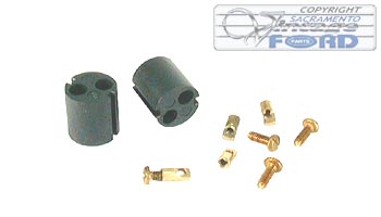 [00700-1] HEADLAMP WIRE PLUGS (SEPRATORS)AND CONTACTS 1928