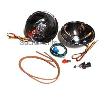 [13202-TS] HEADLAMP REFLECTORS W/TURN 12V 1928-31