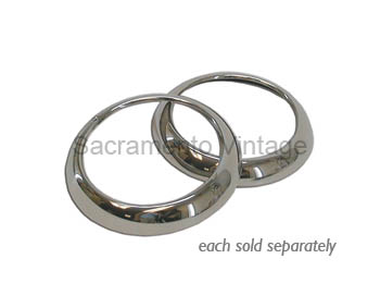 [497895] HEADLAMP RIM- CAR / STAINLESS 1949-50 