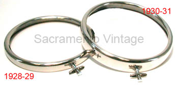 [00697-1] HEADLAMP RIM- STAINLESS 1930-31