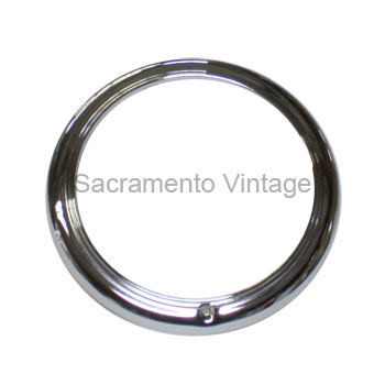 [06057] HEADLAMP RIMS- POLISHED STAINLESS / Passenger 1941