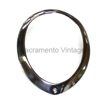[06057-39] HEADLAMP RIM- stainless 1939 Deluxe