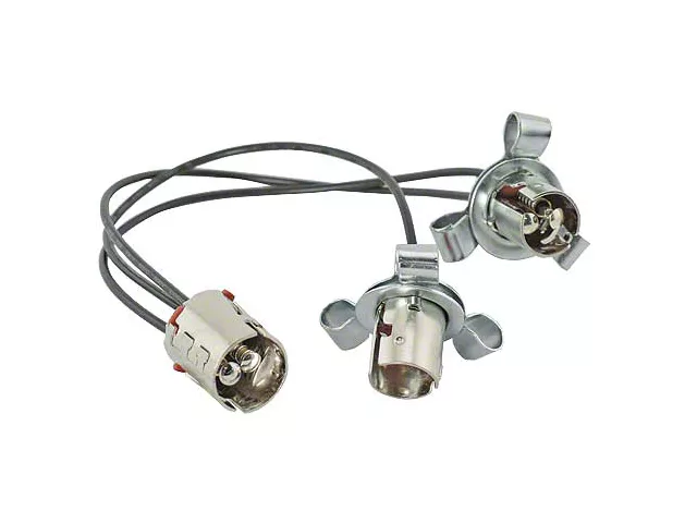 [06087-3] HEADLAMP SOCKETS & WIRES- 1932 CAR / 1932-34 PICKUP
