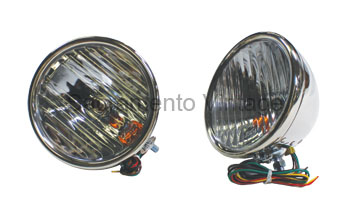 [00698-3-12] HEADLAMPS 12V Quartz w/ signals 1928-29
