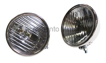 [00698-2] HEADLAMPS- 2 BULB S/S FLUTED LENS 28-29
