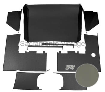 [08631] HEADLINER KIT- PICKUP GRAY 1948-52 TRIM WINDOW AREA FOR 1951-52
