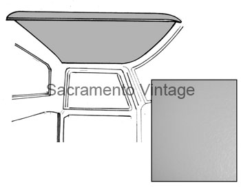 [08639-11] HEADLINER NON-PERFORATED 1967-72