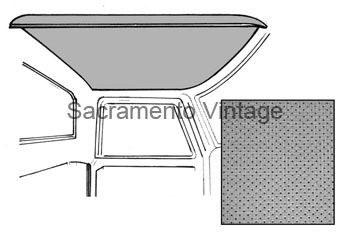 [08639-10] HEADLINER PERFORATED 1967-72