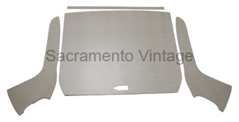 [08638] HEADLINER- non-perforated / gray 1957-60