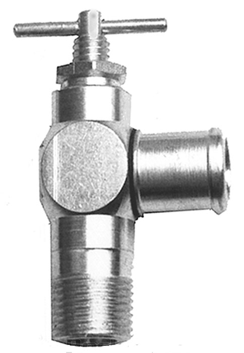 [08299] HEATER VALVE WITH 'T' HANDLE  1939-UP and OTHERS AT ENGINE 3/8" PIPE & 5/8 HOSE - STEEL