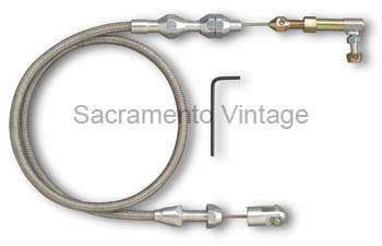 [13482] HI-TECH STAINLESS THROTTLE CABLE 24in