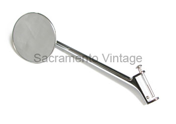 [06927-1] HINGE MOUNT MIRROR- STRAIGHT ARM- chrome 1948-52 PU - 35-40 Car