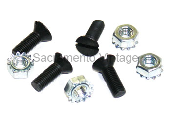 [00940-0] HINGE TO POST SCREWS- OPEN 1928-29