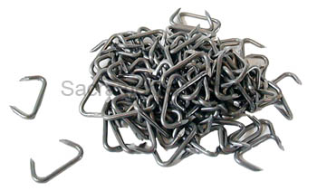 [00999-5] HOG RING UPHOLSTERY CLIPS- STEEL (100)