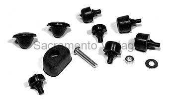 [08166] HOOD BUMPER KIT PKUP 1948-52