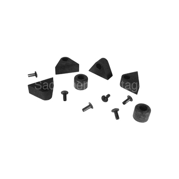 [00841] HOOD BUMPER SET 1930-31 WITH RIVETS