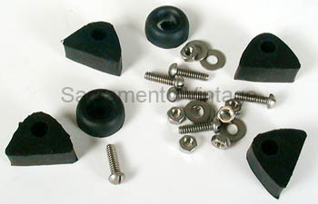 [00841-2] HOOD BUMPER SET-triangle w/screws 1931