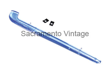 [06259] HOOD EMBLEM INSERT- blue plastic 1947-48