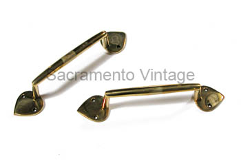 [04094] HOOD HANDLES- brass 1909-27 ACCESSORY STYLE
