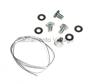 [06246-0] HOOD HINGE BRACKET HARDWARE KIT 1937-40