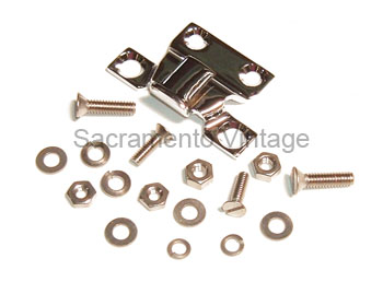 [06244-1] HOOD HINGE BRACKET- CHROME REAR 1932