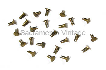 [04090] HOOD LACE SPLIT RIVETS- brass (24)
