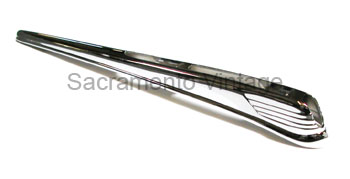 [06259-1] HOOD ORNAMENT BASE CHROME WITH BLUE INSERT 1947-48