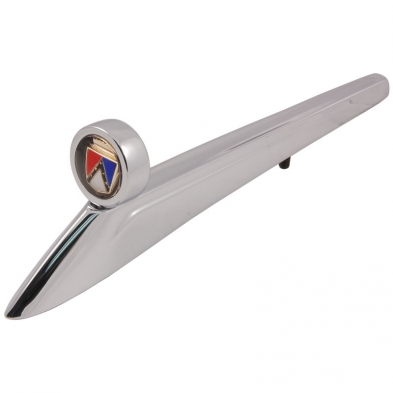 [208153] HOOD ORNAMENT-UNIVERSAL 1961-66, 1973-79, 1987-96  W/ FLAT BASE
