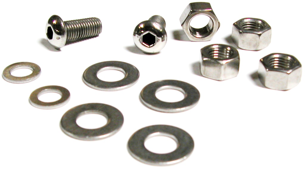 [08153-4] HOOD ROD HARDWARE stainless hex 1953-56