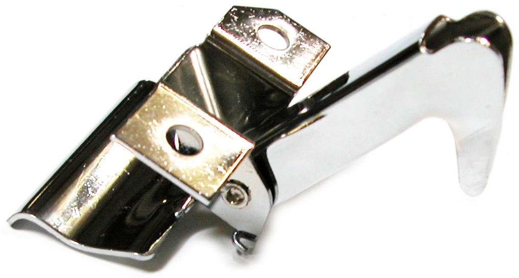 [08170-7] HOOD SAFETY CATCH PLAIN STAINLESS 1953-56