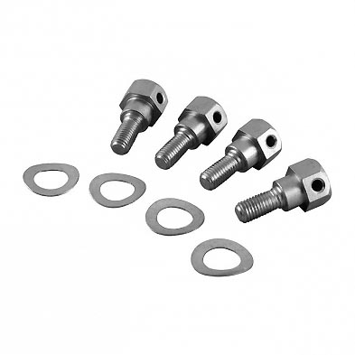 [06246-4] HOOD SHOULDER BOLT SET- HINGES TO HOOD 1939-48 CAR & 1940-52 PU 4-BOLTS, L/W, NUTS