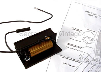 [00787-1] HORN VOLTAGE REDUCER- frame mount 1928-31 12V TO 6V TO HORN