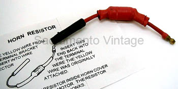 [00787-0] HORN VOLTAGE REDUCER- inside cover 1928-31