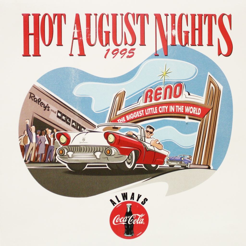 [09843-3-95] HOT AUGUST NIGHTS 1995 COKE GIFT SET-  3-PCS