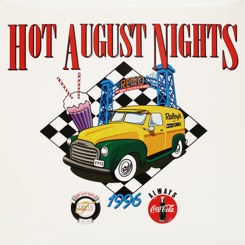 [09843-3-96] HOT AUGUST NIGHTS 1996 COKE GIFT SET-  3-PCS