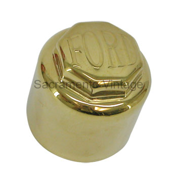 [03110] HUB CAP- BLOCK F-O-R-D LETTERS BRASS 1909-10