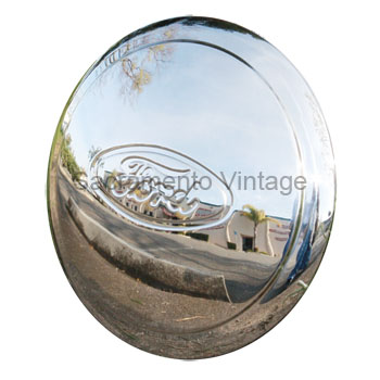 [05044-2] HUB CAP- FORD stainless 1934 with Ford Oval and 1 ring