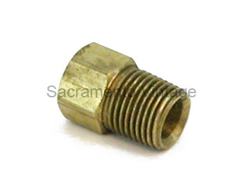 [12005-17] BRAKE LINE FITTING- 3/16"  INVERTED FLARE TO 1/8" PIPE THREAD - STRAIGHT