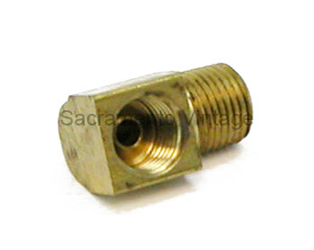 [12005-19] BRASS FITTING- 1/8" PIPE ELBOW TO 3/16" INVERTED FLARE