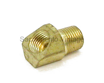 [12005-18] BRASS FITTING- 1/8" PIPE / 45 DEGREE TO 3/16" INVERTED FLARE