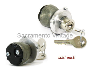 [00605-1] IGNITION SWITCH- Has authentic looking pop out style head TOP QUALITY 1928-31