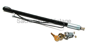 [00606-2] IGNITION SWITCH & LARGE OD SHORTER VERSION CABLE with standard switch and keys 1928-31