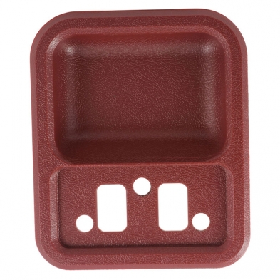 [208542-2] INSIDE DOOR HANDLE CUP- RED 1968-72
