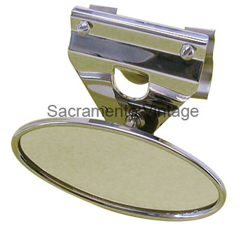 [01187-8] INSIDE MIRROR-OPEN S/S OVAL HEAD 28/31