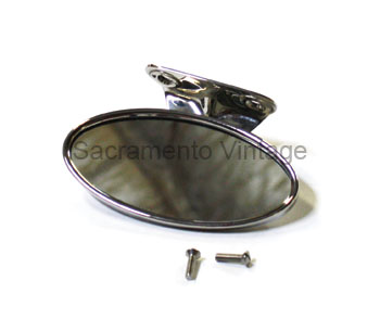 [06942-1] MIRROR- INSIDE  W/OVAL HEAD S/S  1932-36 CLOSED CARS