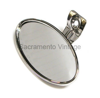 [06943-1] MIRROR- INSIDE w/ OVAL HEAD S/S  Roadster 1933-36